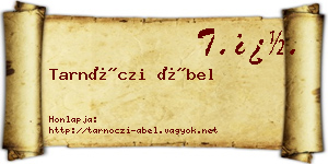 Tarnóczi Ábel névjegykártya
